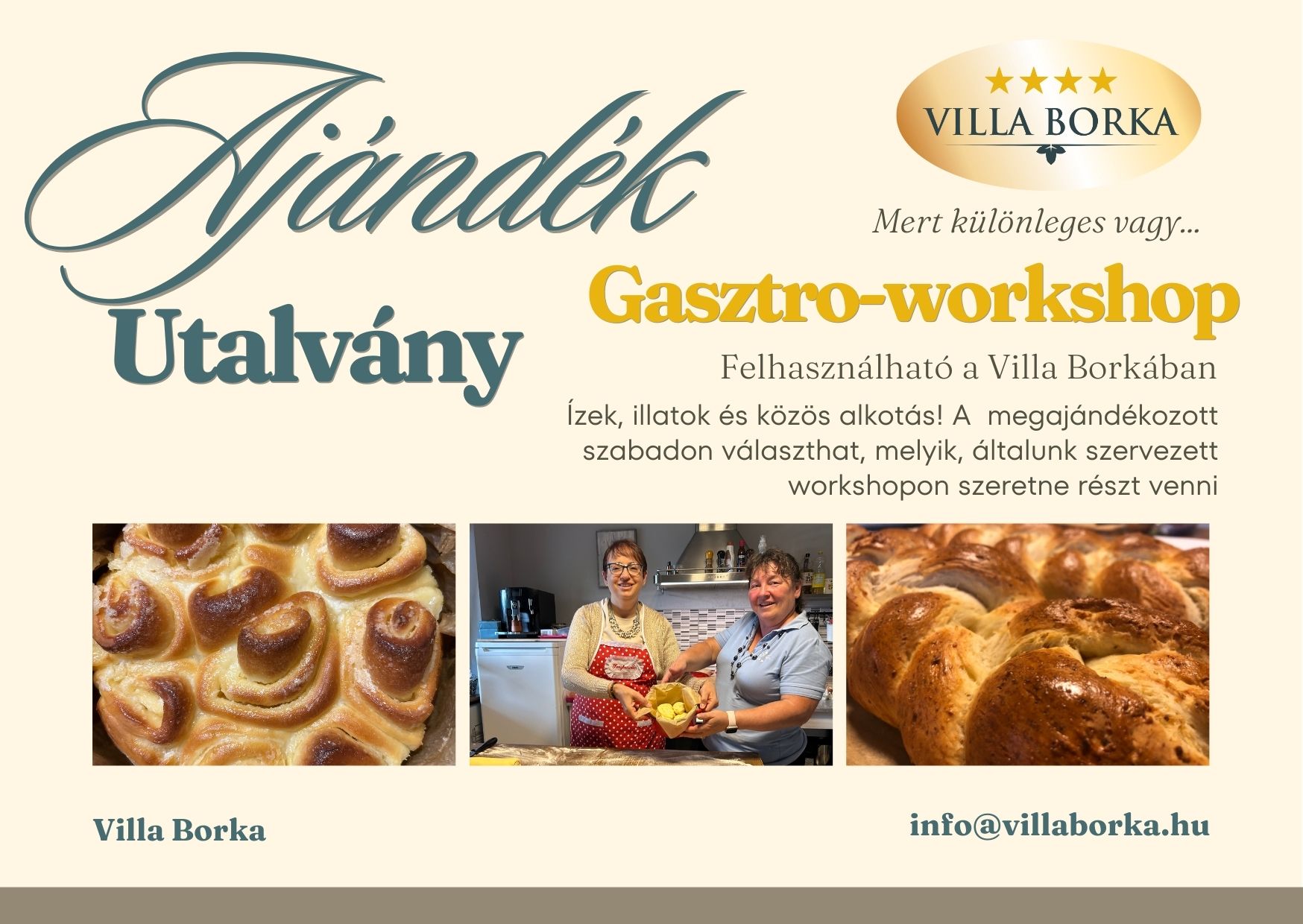 Gasztro-workshop ajándékutalvány