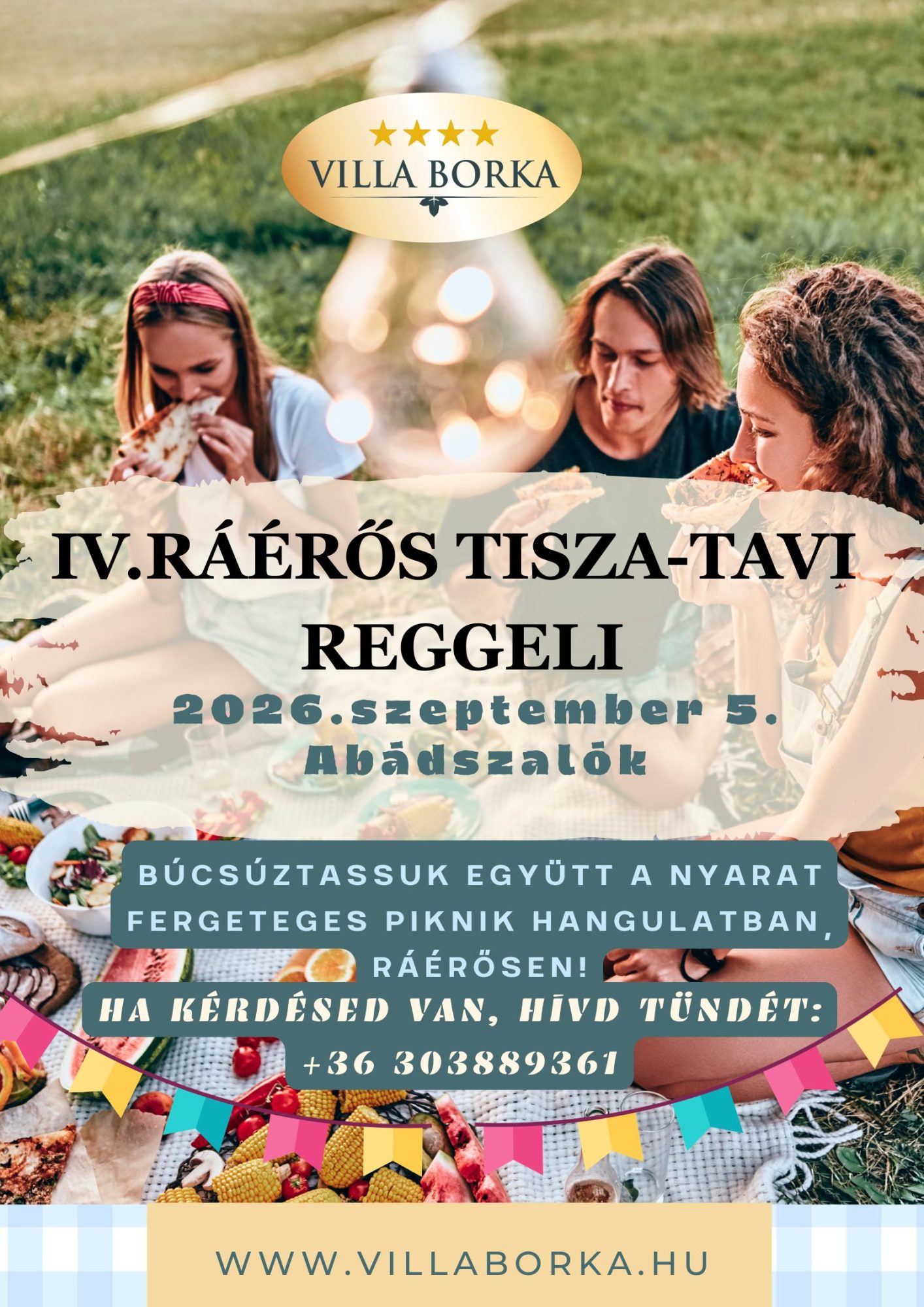 ráérős Tisza-tavi reggeli
